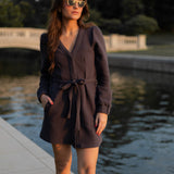 The Frame Robe - Charcoal